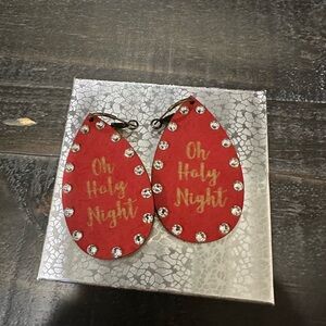 Pink Panache Christmas Earrings